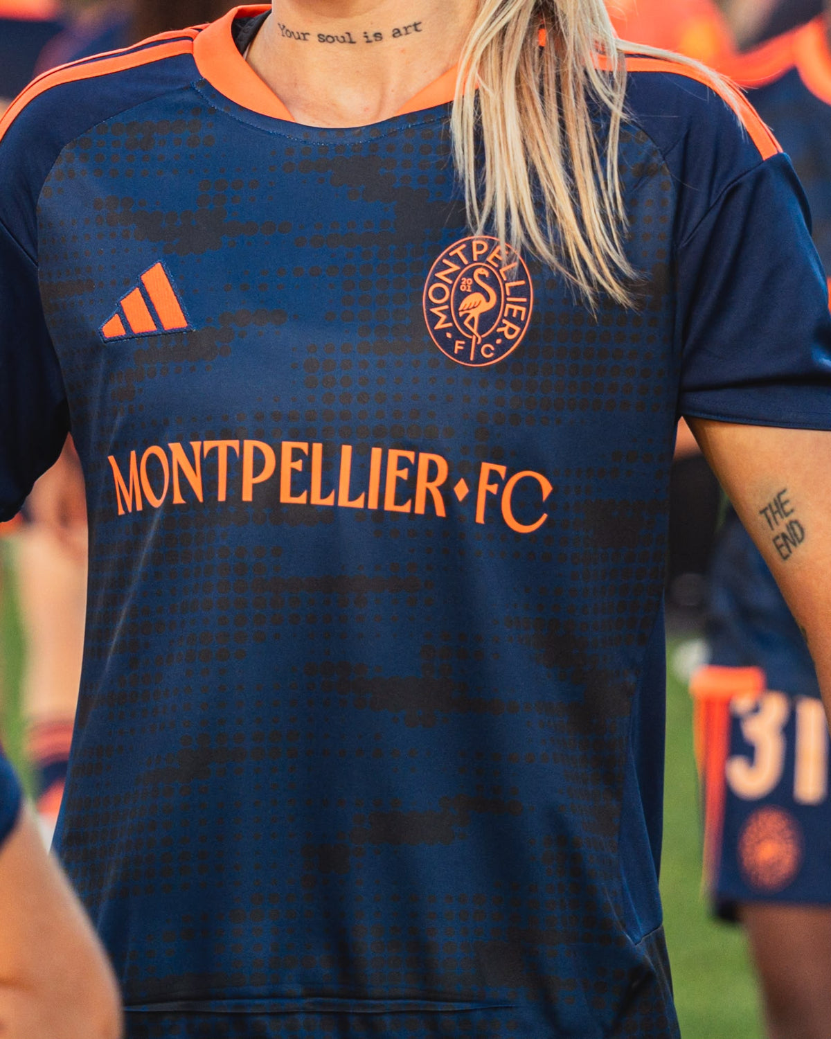 Maillot domicile porté "Montpellier FC" | Édition limitée